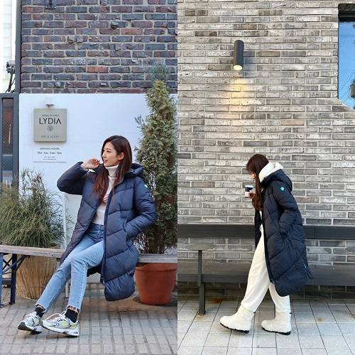 ▲이탈리아 아우터 브랜드 세이브더덕(SAVE THE DUCK)이 인플루언서들과 함께 한 패딩 재킷 겨울 패션을 공개했다. / 사진=세이브더덕 (Save The Duck)