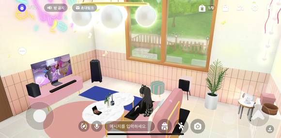 ▲메타버스 플랫폼 제페토(ZEPETO)에서 구현된 삼성전자 ‘마이 하우스’ / 사진=삼성전자