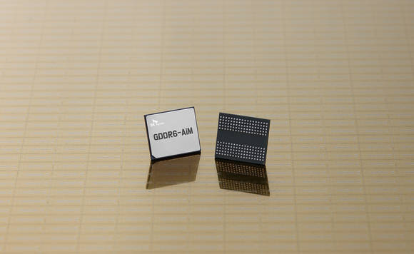 ▲SK하이닉스 PIM 적용 첫 제품 GDDR6-AiM / 사진=SK하이닉스