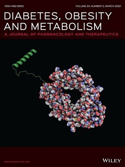 ▲2022년 3월호 DOM 국제학술지 표지로 등재된 LAPSGlucagon Analog(HM15136)의 분자구조 이미지 / 사진=한미약품