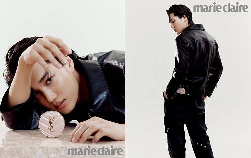 ▲엑소 카이와 꾸뛰르 코스메틱 브랜드 ‘입생로랑 뷰티(YSL Beauty)’가 함께 한 뷰티 화보가 공개됐다. / 사진=입생로랑 뷰티 (YSL Beauty), 마리끌레르