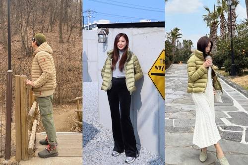▲세이브더덕(SAVE THE DUCK)이 겨울과 봄 사이, 간절기를 대비한 경량 패딩을 선보이며 인플루언서들의 다양한 스타일링을 공개했다. / 사진=인플루언서 HSH, RARO97, 유지니, HSH, 깜썰, 스윗제니