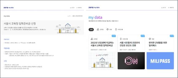 ▲서울시 교육청의 입학준비금은 제로페이 통합 정책자금 플랫폼 ‘제로페이 마이데이터’에서 지급 신청이 가능하다. / 사진=한국간편결제진흥원