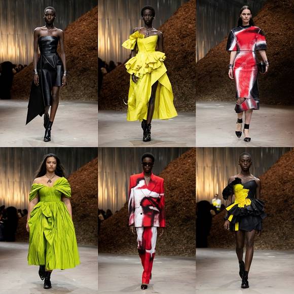 ▲알렉산더 맥퀸(Alexander McQueen)이 뉴욕에서 열린 2022 가을/겨울 패션쇼를 통해 여성 컬렉션을 공개했다. / 사진=알렉산더 맥퀸(Alexander McQueen)