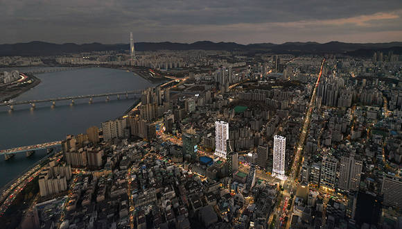 ▲효성중공업의 ‘디 아포제 청담’ 조감도 / 사진=갤럭시아메타버스