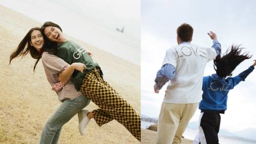 ▲컬러(Color T-shirts) 라인(왼쪽)과 러브(Love Composite) / 사진=에스프리