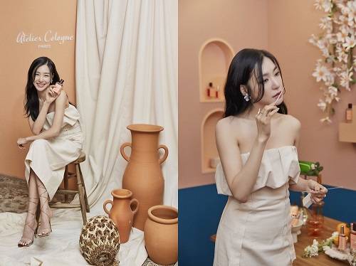 ▲프렌치 니치 퍼퓸 하우스 아틀리에 코롱(atelier cologne)의 앰버서더 티파니 영 / 사진=아틀리에 코롱(ATELIER COLOGNE)