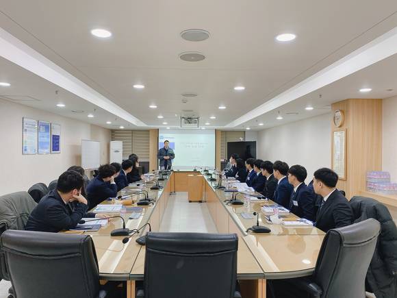 ▲2020년 진행된 효성의 54기 신입사원 입문교육 / 사진=효성