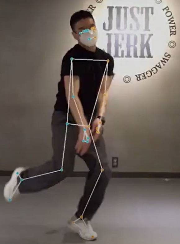▲투비소프트 AI 동작 인식 기술 / 사진=투비소프트