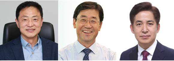 ▲시공능력평가 상위 10개 기업이 모두 CSO를 선임한 가운데, 삼성물산과 GS건설, HDC현대산업개발은 사장급을 CSO로 배치했다. (왼쪽부터) 김규덕 삼성물산 부사장, 우무현 GS건설 사장, 정익희 HDC현대산업개발 대표이사 부사장