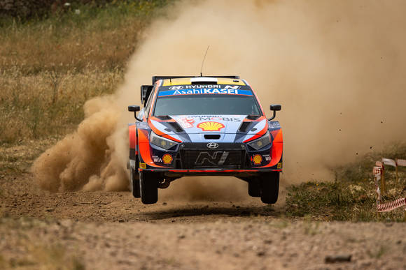 ▲이탈리아에서 열린 2022 WRC 5차 대회에서 현대자동차 ‘i20 N Rally1’ 경주차가 달리고 있는 모습 / 사진=현대자동차