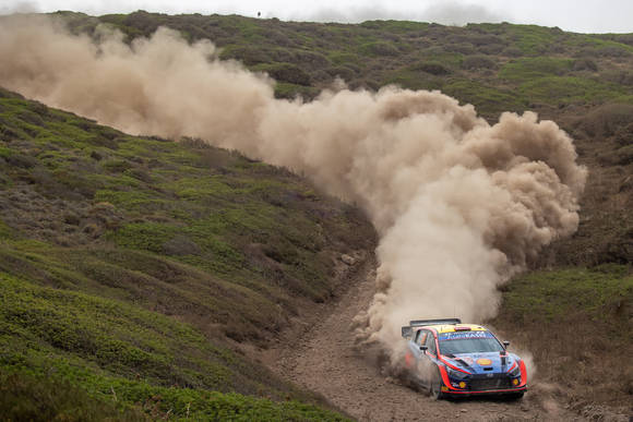 ▲이탈리아에서 열린 2022 WRC 5차 대회에서 현대자동차 ‘i20 N Rally1’ 경주차가 달리고 있는 모습 / 사진=현대자동차