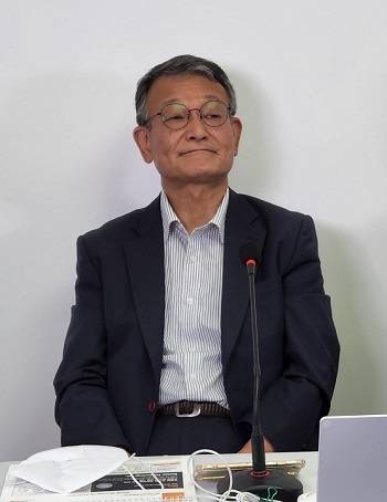 ▲김영섬 코난테크놀로지 대표가 22일 온라인 기업 설명회를 진행하고 있다. / 사진=코난테크놀로지