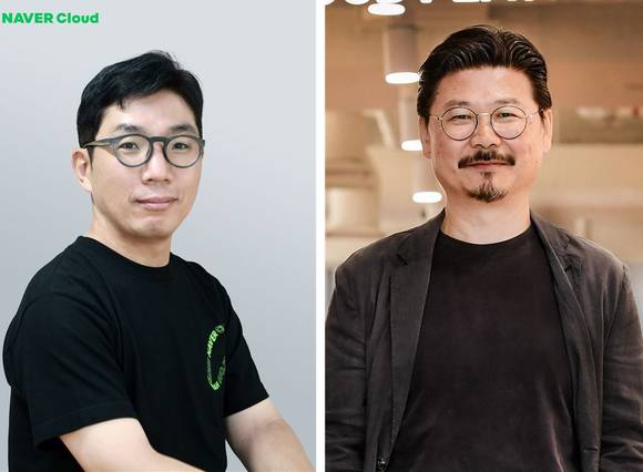 ▲네이버클라우드 김유원 공동대표 내정자(왼쪽)와 박원기 대표 / 사진=네이버클라우드