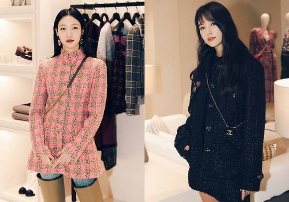 ▲샤넬 제주 팝업 부티크를 방문한 김고은·한효주 / 사진=샤넬