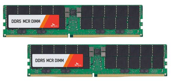 ▲SK하이닉스가 개발한 DDR5 MCR DIMM / 사진=SK하이닉스