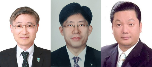 ▲(왼쪽부터) 이승열 하나은행 은행장 후보, 강성묵 하나증권 대표이사 후보, 이호성 하나카드 대표이사 후보 / 사진=하나금융지주