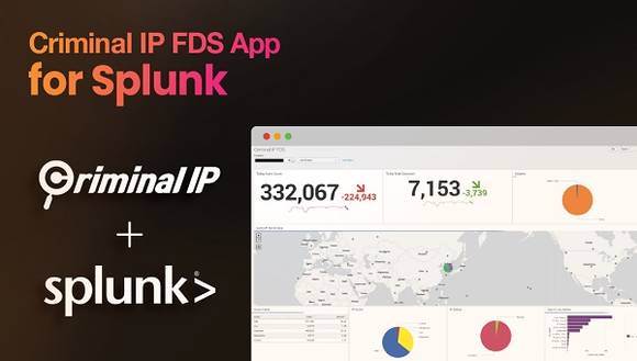 ▲Criminal IP FDS 기능을 연동한 Splunk 앱 / 사진=에아이이스페라