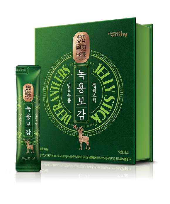▲hy의 '발휘 발효녹용 녹용보감 젤리스틱' / 사진=hy