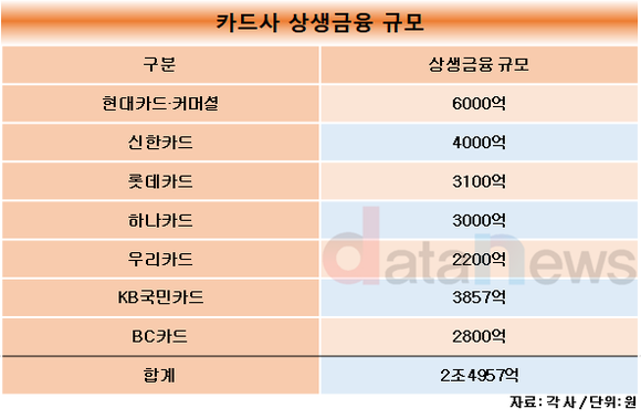 [취재]비씨카드, 상생금융 동참…카드사 2.5조 육박