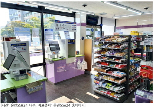▲온앤오프24 내부 / 사진=온앤오프24 홈페이지 한국아이지에이, 도난 방지특화 무인편의점 ‘온앤오프24’ 선봬