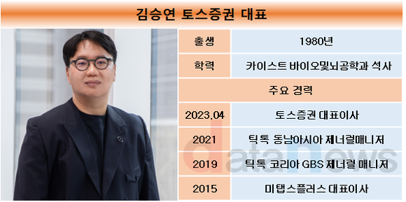 [취재]김승연 토스증권 대표, 3분기까지 성적표 합격점