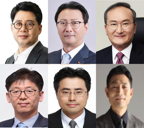 ▲(왼쪽 위부터 시계 방향으로) 박상규 SK이노베이션 총괄 사장, 오종훈 SK에너지 사장, 이석희 SK온 사장, 김원기 SK엔무브 사장, 장호준 SK트레이딩인터내셔널 사장, 노상구 SK인천석유화학 사장 / 사진=SK이노베이션 SK이노베이션 신임 총괄사장에 박상규…SK온은 이석희 사장