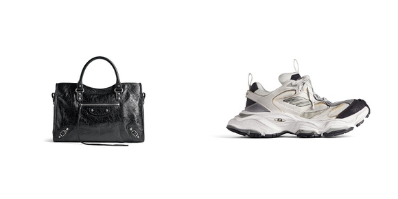 ▲사진=르 시티 백(Le City Bag)과 카고 스니커즈(Cargo Sneaker) / 사진=발렌시아가 더보이즈 주연, 발렌시아가 겨울 24 패션쇼 마치고 입국