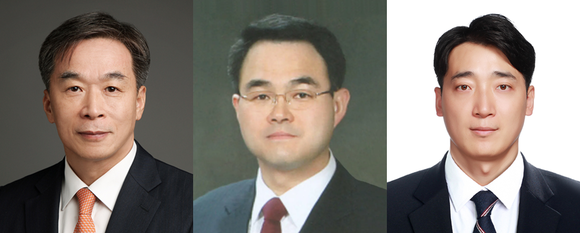 ▲(왼쪽부터) 김경수 법무법인 율촌 변호사, 황철규 법무법인 혜광 대표변호사, 성균관대 법학전문대학원 부교수. 각각 삼성물산, GS건설, DL이앤씨 사외이사 후보