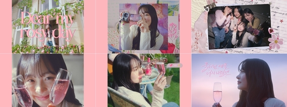 ▲로제청하 스파클링 CF컷 / 사진=롯데칠성음료 롯데칠성음료, 청하 스파클링 모델로 파친코의 김민하 선정