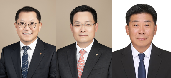 ▲(왼쪽부터) 김희철 한화오션 신임 대표이사, 손재일 한화시스템 신임 대표이사, 이재규 한화에너지 신임 대표이사 / 사진=한화그룹 한화그룹, 7개사 대표이사 인사 발표…핵심 경영진 재배치