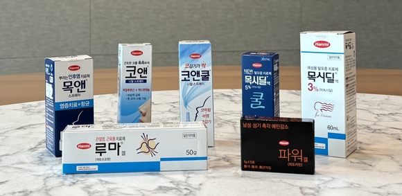 ▲중국에 유통될 한미약품 일반의약품 7종 / 사진=한미약품 한미약품, 중국 상해의약그룹과 일반약 7종 유통 계약 체결