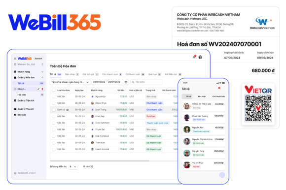 ▲청구·수납 특화 빌링 솔루션 ‘위빌(WeBill)365’ / 사진=웹케시글로벌 웹케시글로벌, 청구·수납 특화 빌링 솔루션 ‘위빌365’ 베트남 출시