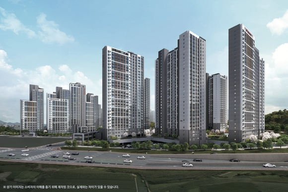 ▲‘힐스테이트 이천역’ 투시도 / 사진=현대건설 현대건설, 이천시 최대 규모 브랜드 대단지 ‘힐스테이트 이천역’ 선착순 계약 중