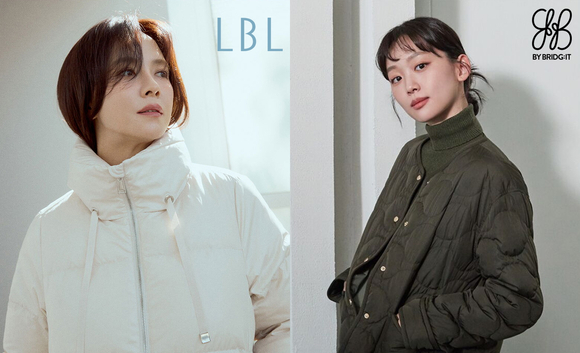▲롯데홈쇼핑 단독 패션 브랜드 LBL(왼쪽)과 바이브리짓 / 사진=롯데홈쇼핑 롯데홈쇼핑, 매서워진 추위에 아우터 판매 날개