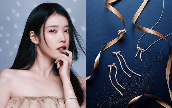 아이유의 눈부신 주얼리 룩…제이에스티나 홀리데이 캠페인 선봬