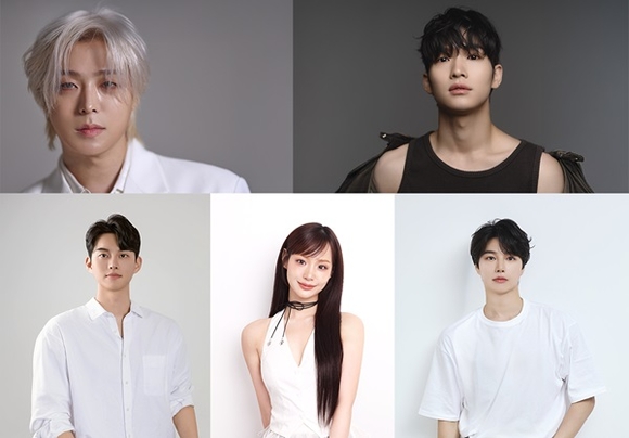 ▲LIVE Ranking 앰버서더 이벤트에 선정된 크리에이터. 좌측 상단부터 시계방향으로 제혁, 용, 상민, 지또먹, 동동 / 사진=인생네컷 인생네컷, 틱톡 라이브와 전략적 제휴···글로벌 팬덤 콘텐츠 강화