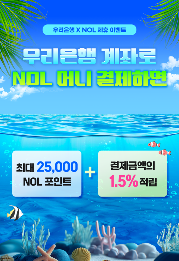 우리은행, 놀유니버스와 최대 2만5000원 상당 놀 포인트 쏜다