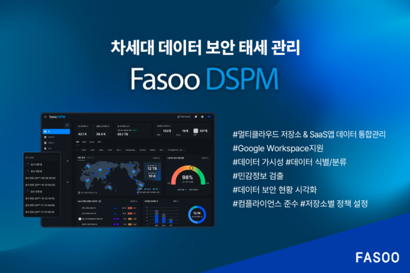 파수, ‘Fasoo DSPM’ 신버전 출시…데이터 통합 관리 지원