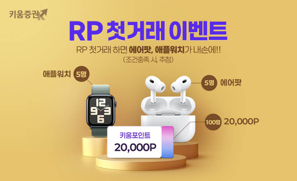 키움증권, RP 첫 거래 이벤트 진행