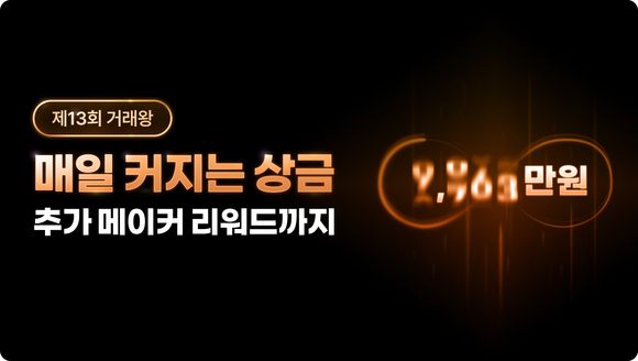 빗썸, 상금 한도 없는 거래 대전 연다 