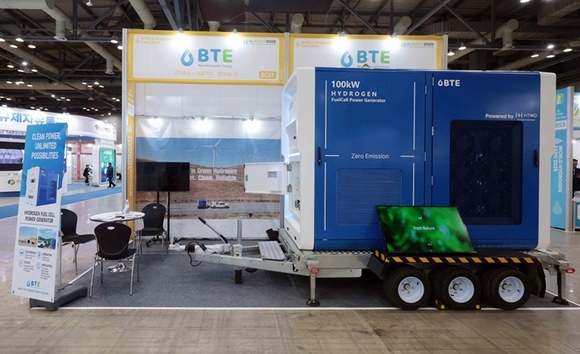 비티이 수소연료전기 발전기, 수소박람회서 대상 수상