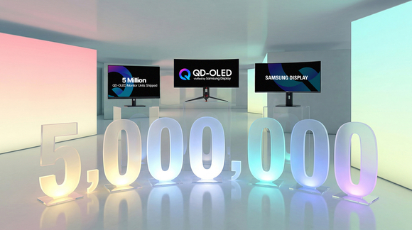 삼성디스플레이, 모니터용 QD-OLED 누적 출하 500만 대 돌파